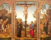 彼得罗贝鲁吉诺 - The Crucifixion with the Virgin and Saints